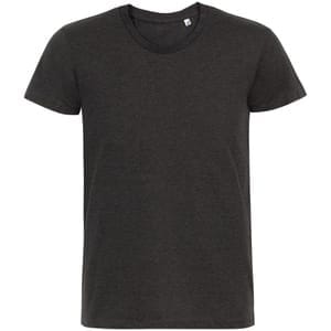 Футболка мужская Regent Fit 150, черный меланж с логотипом