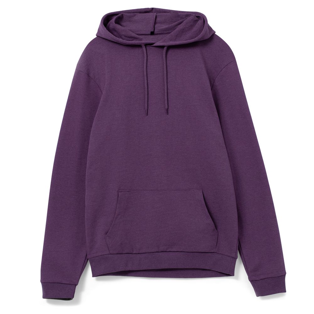Толстовка с капюшоном унисекс Hoodie, фиолетовый меланж с логотипом
