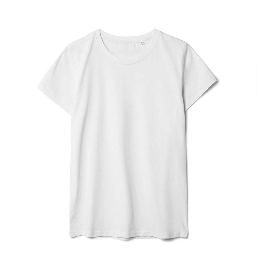 Футболка женская T-bolka Stretch Lady, белая с логотипом