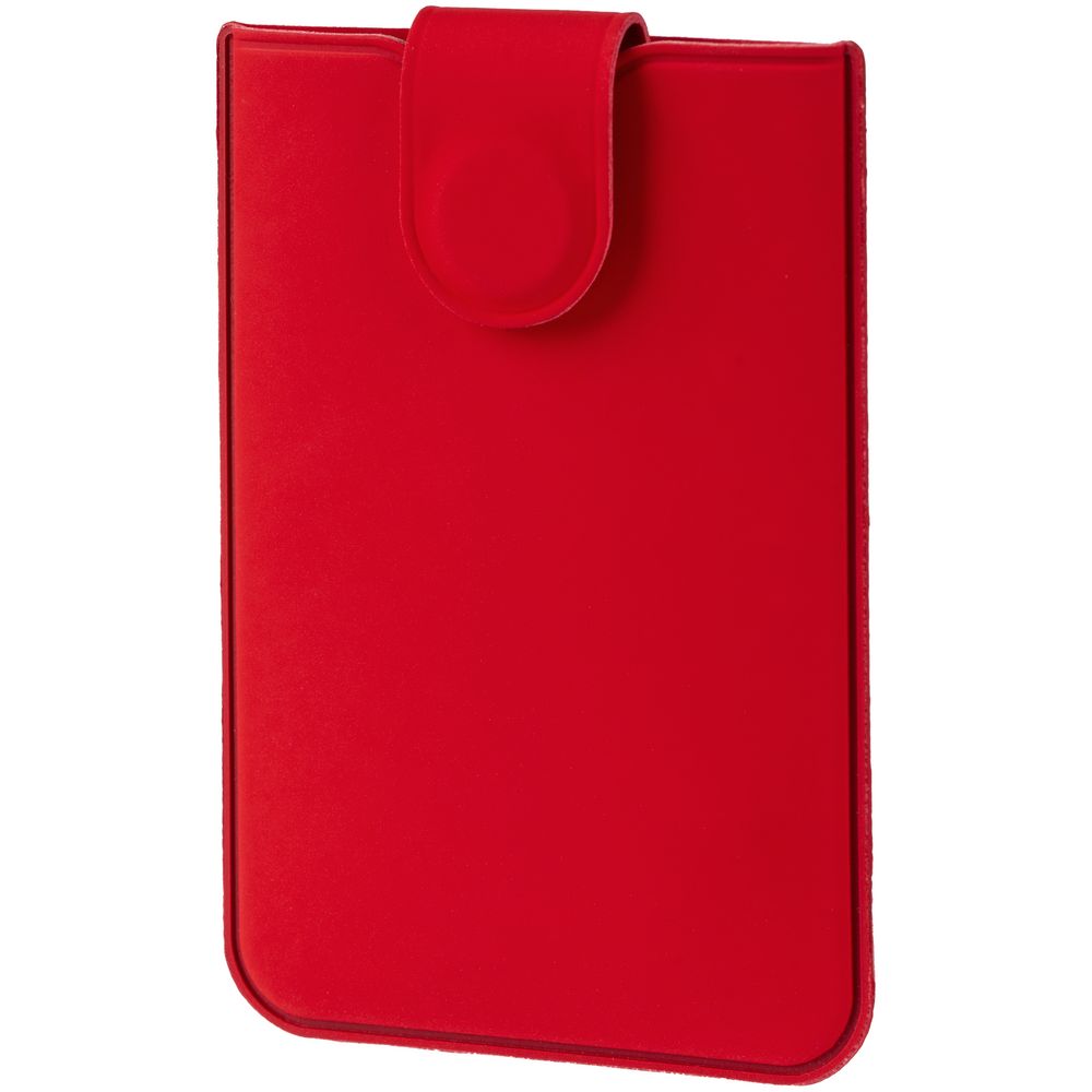 Чехол для карточек Faery, красный с логотипом