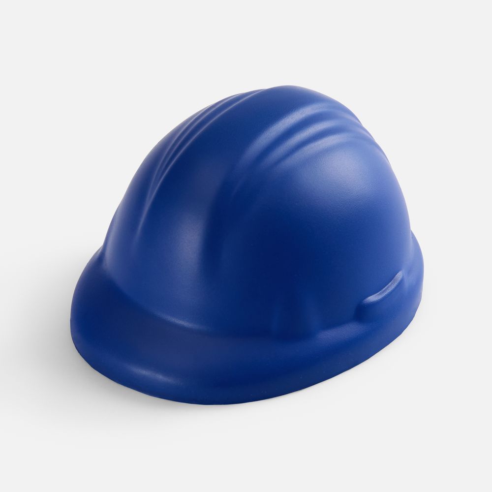 Антистресс «Каска», синий с логотипом