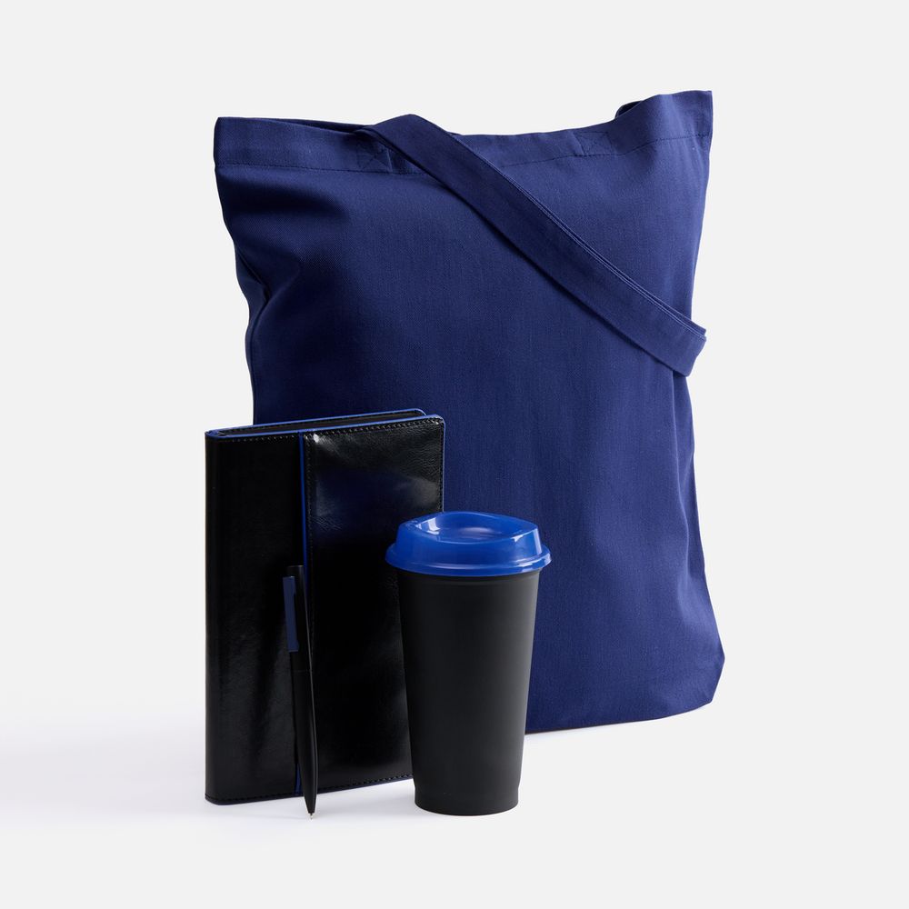 Набор Alanis, черный с синим с логотипом