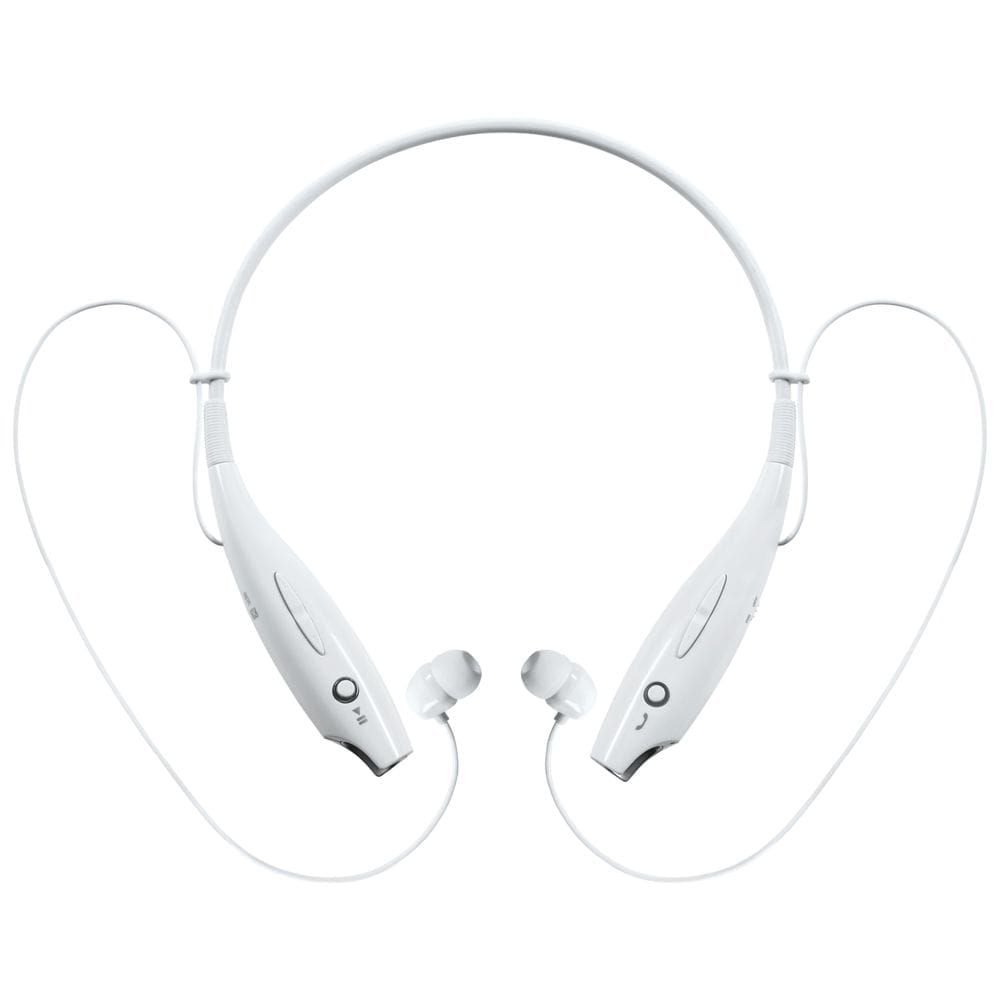 Bluetooth наушники stereoBand, ver.2, белые с логотипом