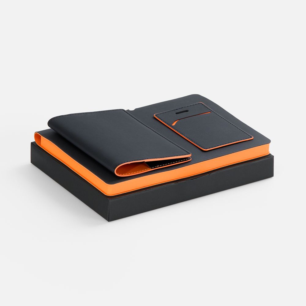 Набор Multimo, черный с оранжевым с логотипом