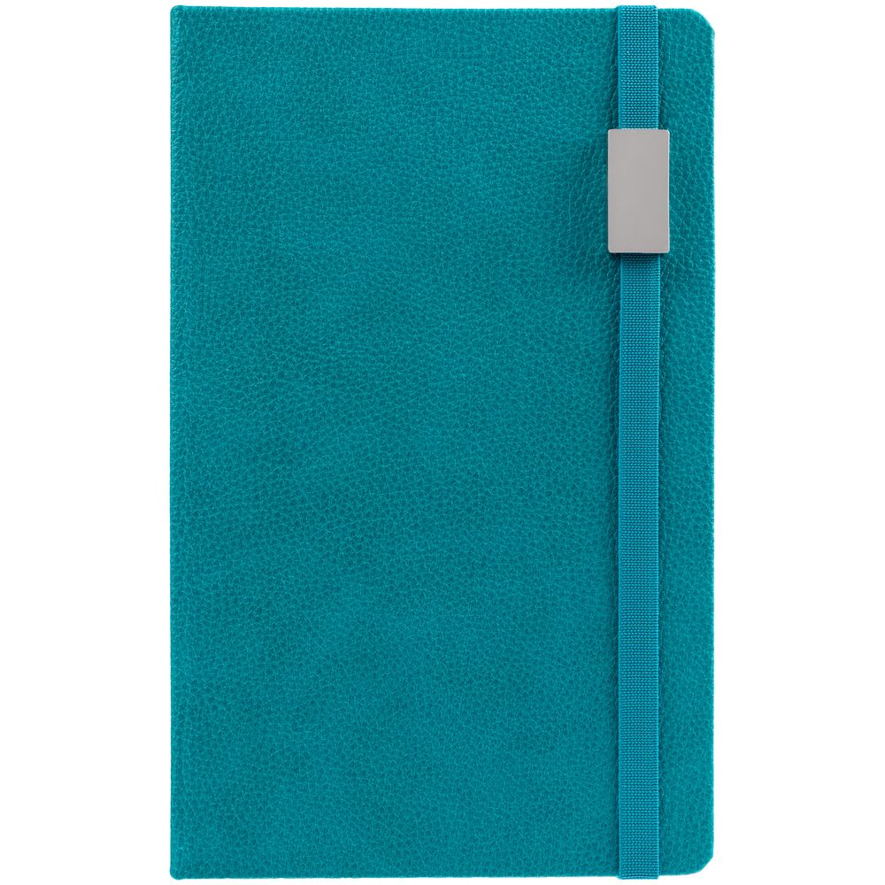 Ежедневник Nova Metal, недатированный, бирюзовый с логотипом