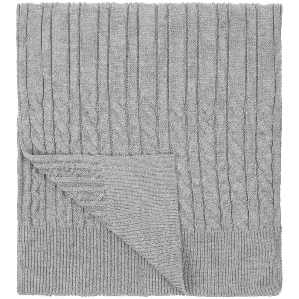 Шарф Heat Trick, светло-серый меланж с логотипом