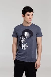 Футболка «Меламед. Nick Cave», темно-синий меланж с логотипом