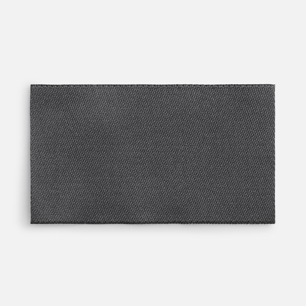 Лейбл тканевый Epsilon, M, темно-серый с логотипом