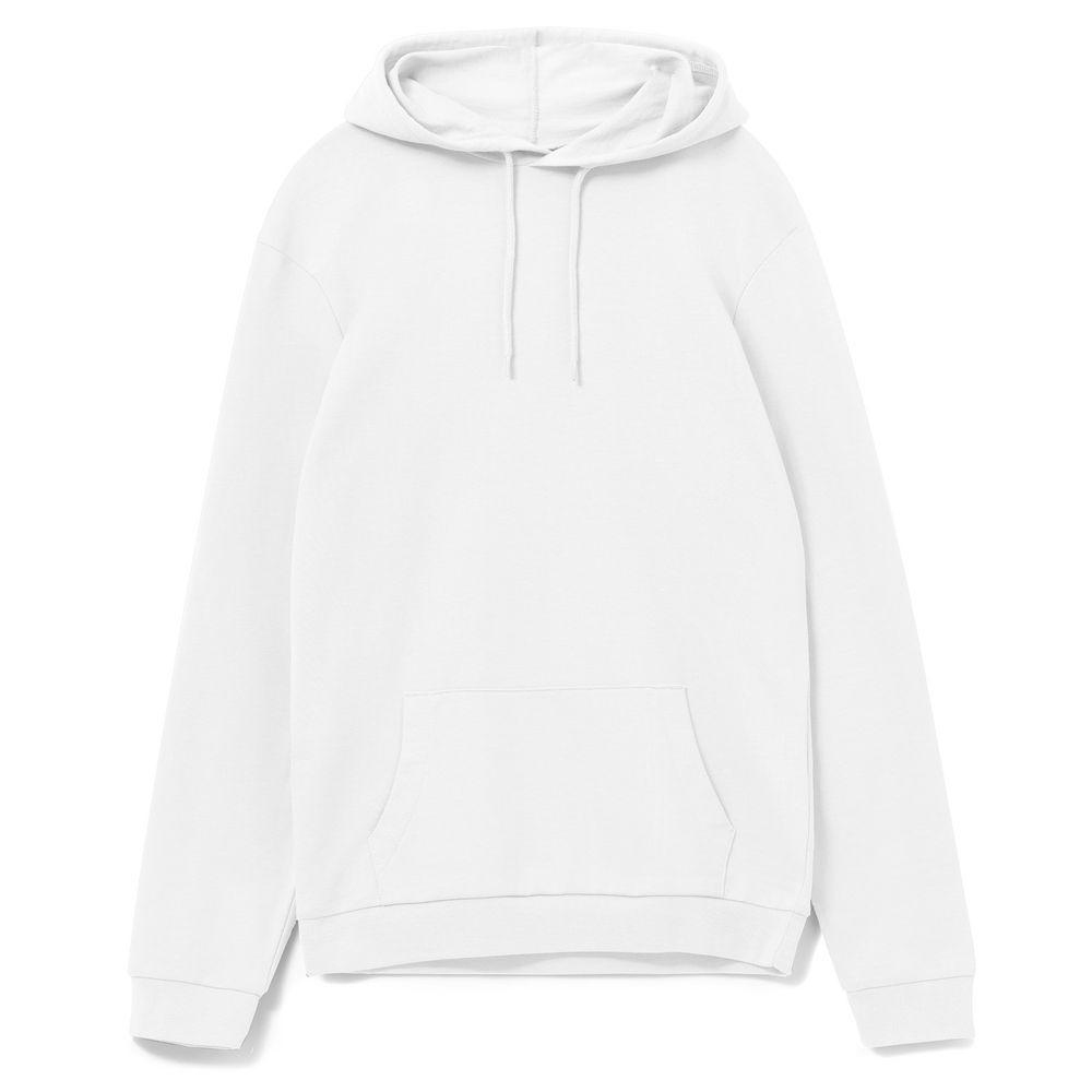 Толстовка с капюшоном унисекс Hoodie, белая с логотипом