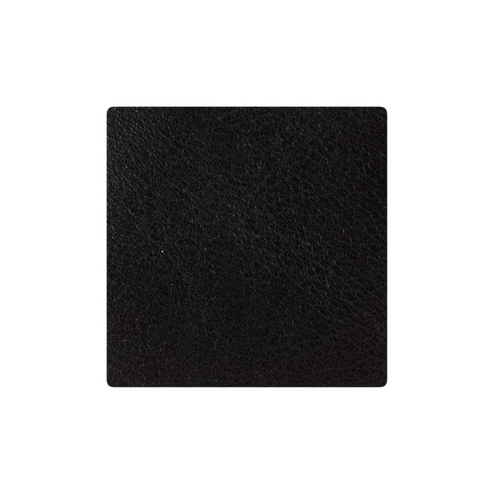 Лейбл кожаный Sinatu, S, черный с логотипом