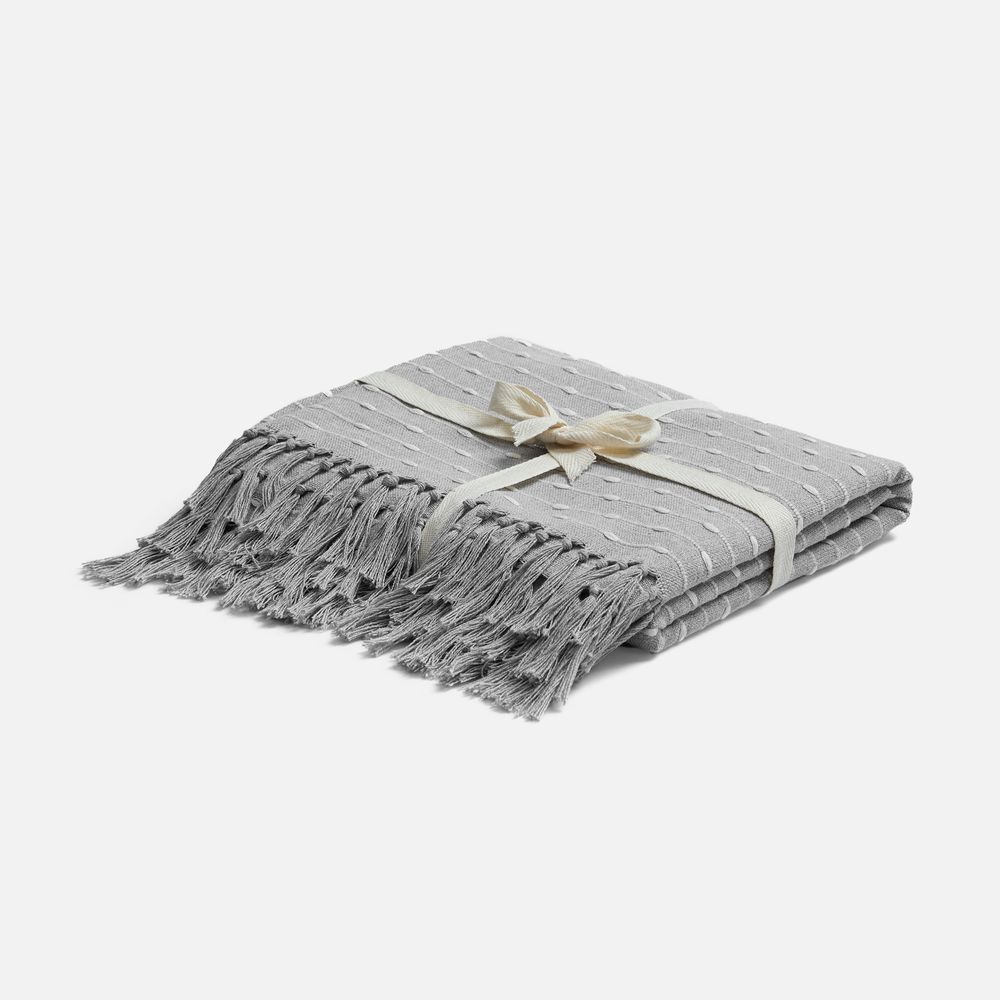 Плед Shimla, серый с логотипом