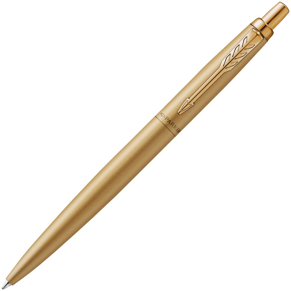 Ручка шариковая Parker Jotter XL Monochrome Gold, золотистая с логотипом