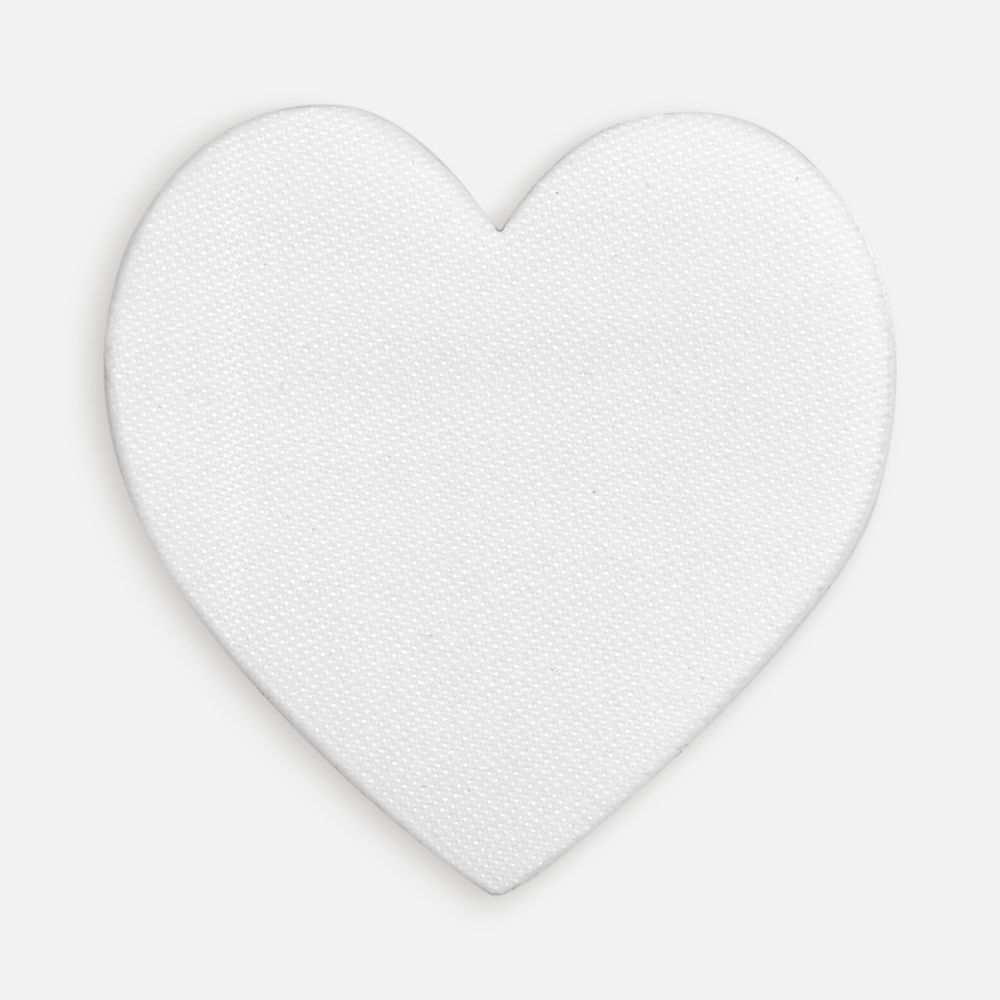 Наклейка тканевая Lunga Cor, M, белая с логотипом