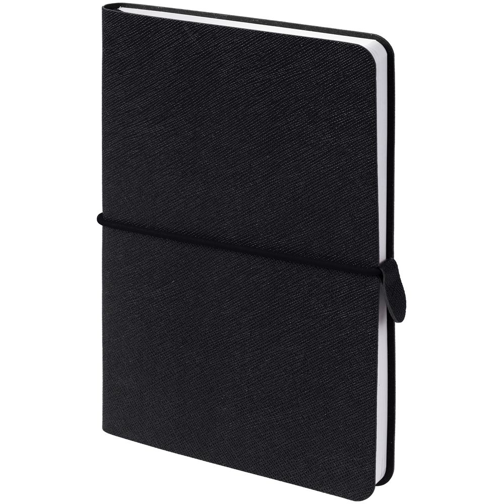 Блокнот Saffian Mini, черный с логотипом