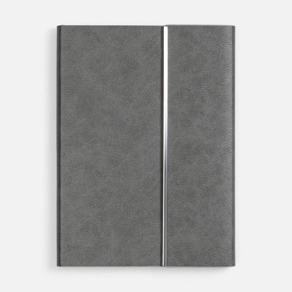 Ежедневник Petrus Flap, недатированный, серый с логотипом