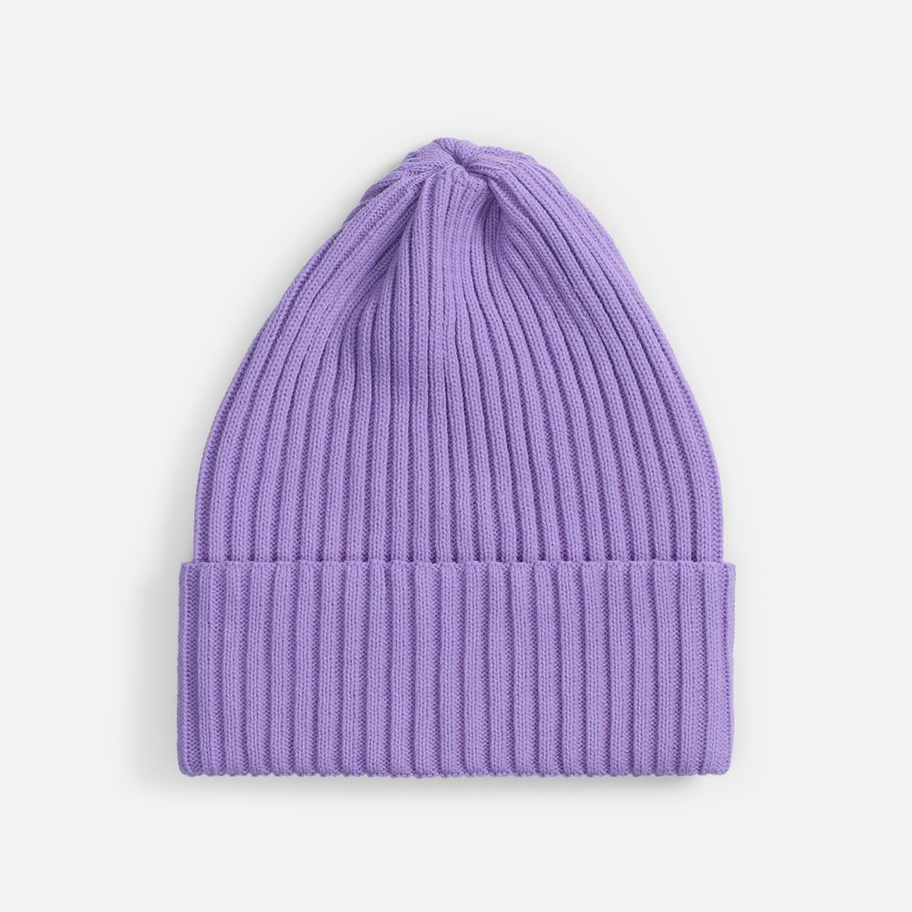 Шапка Yong, сиреневая с логотипом