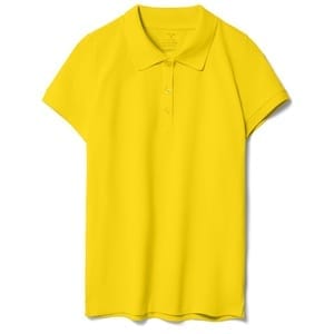 Рубашка поло женская Virma Lady, желтая с логотипом