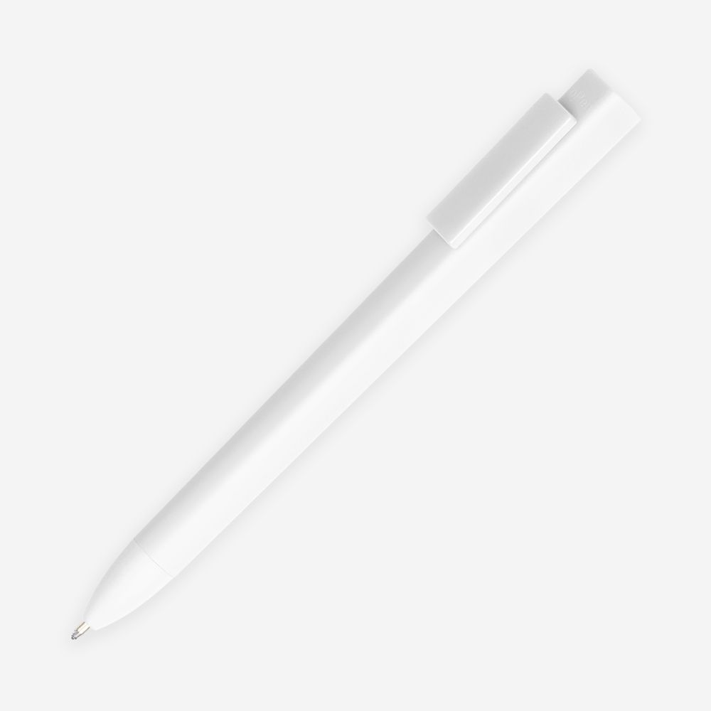 Ручка шариковая Swiper SQ Soft Touch, белая с логотипом
