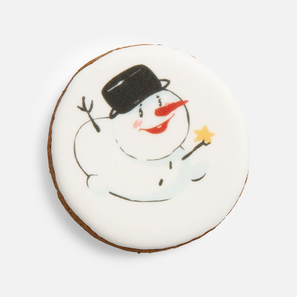 Печенье имбирное «Снеговик» с логотипом