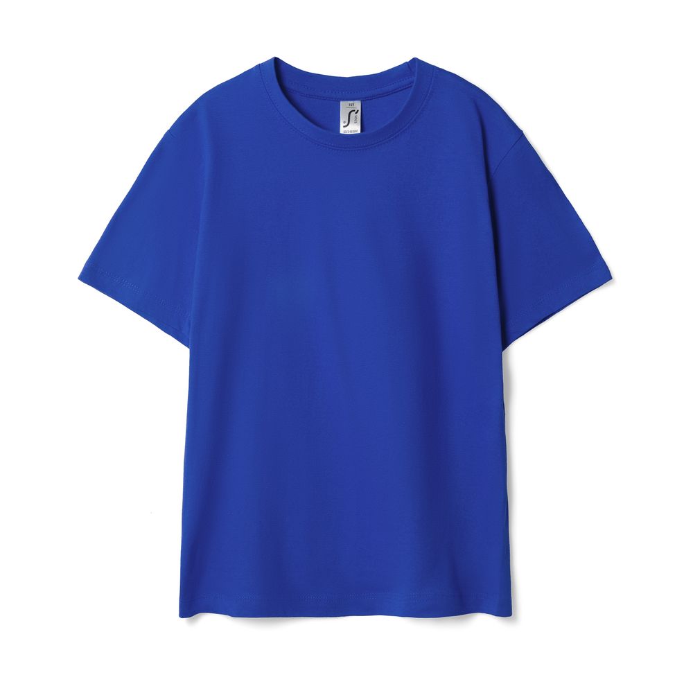 Футболка детская Regent Kids 150, ярко-синяя (royal) с логотипом