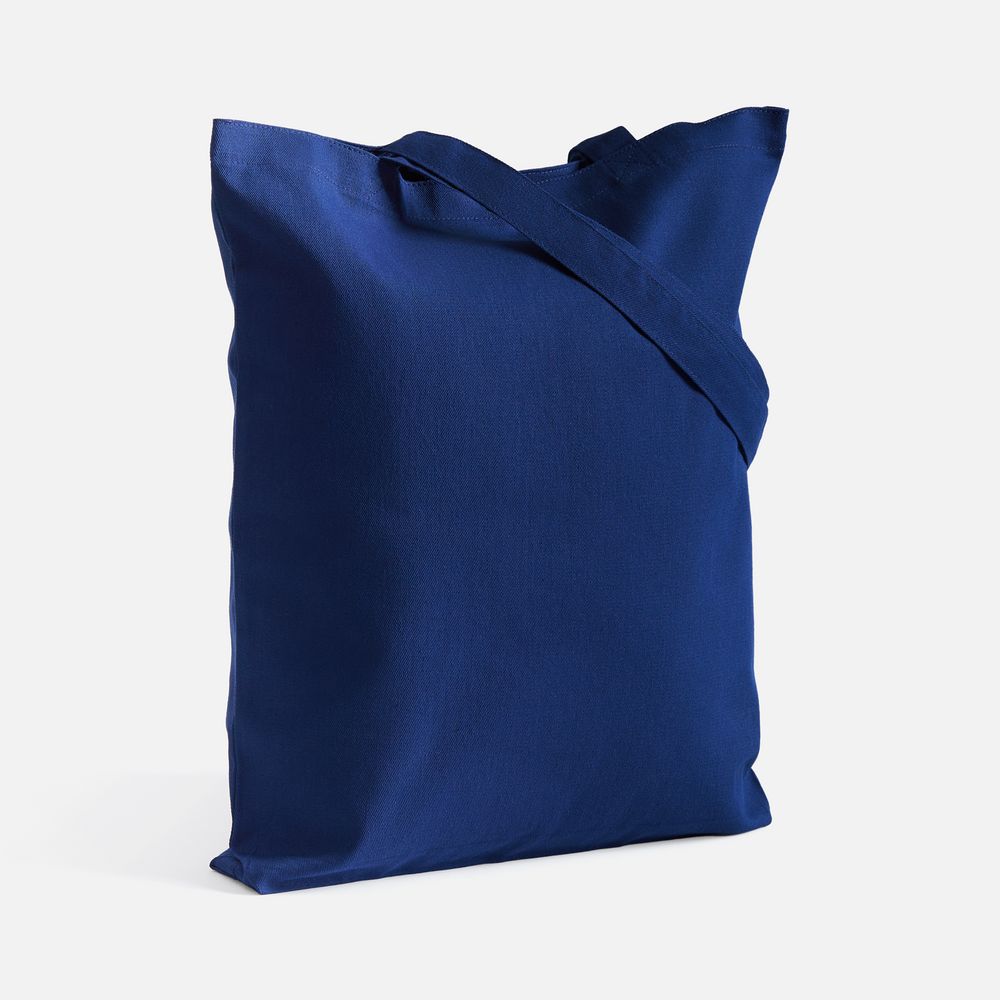 Холщовая сумка Strong 210, темно-синяя с логотипом