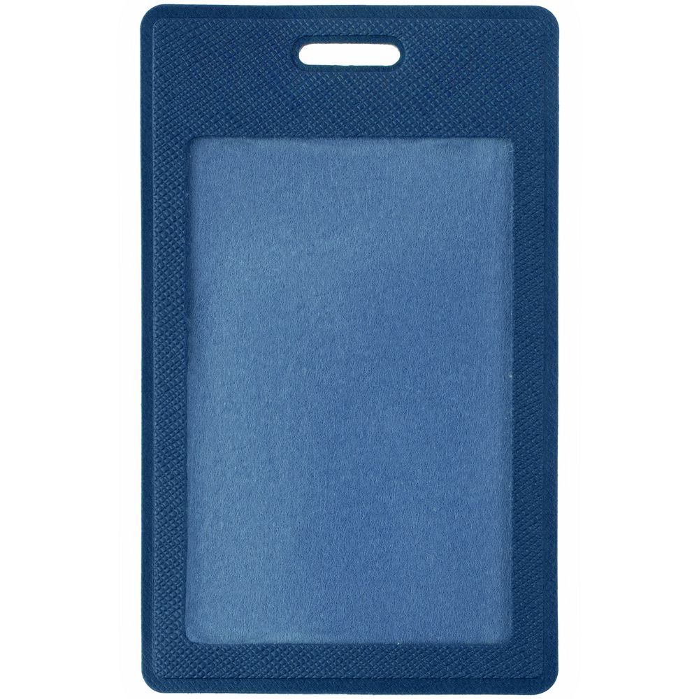 Чехол для пропуска Hit, синий с логотипом