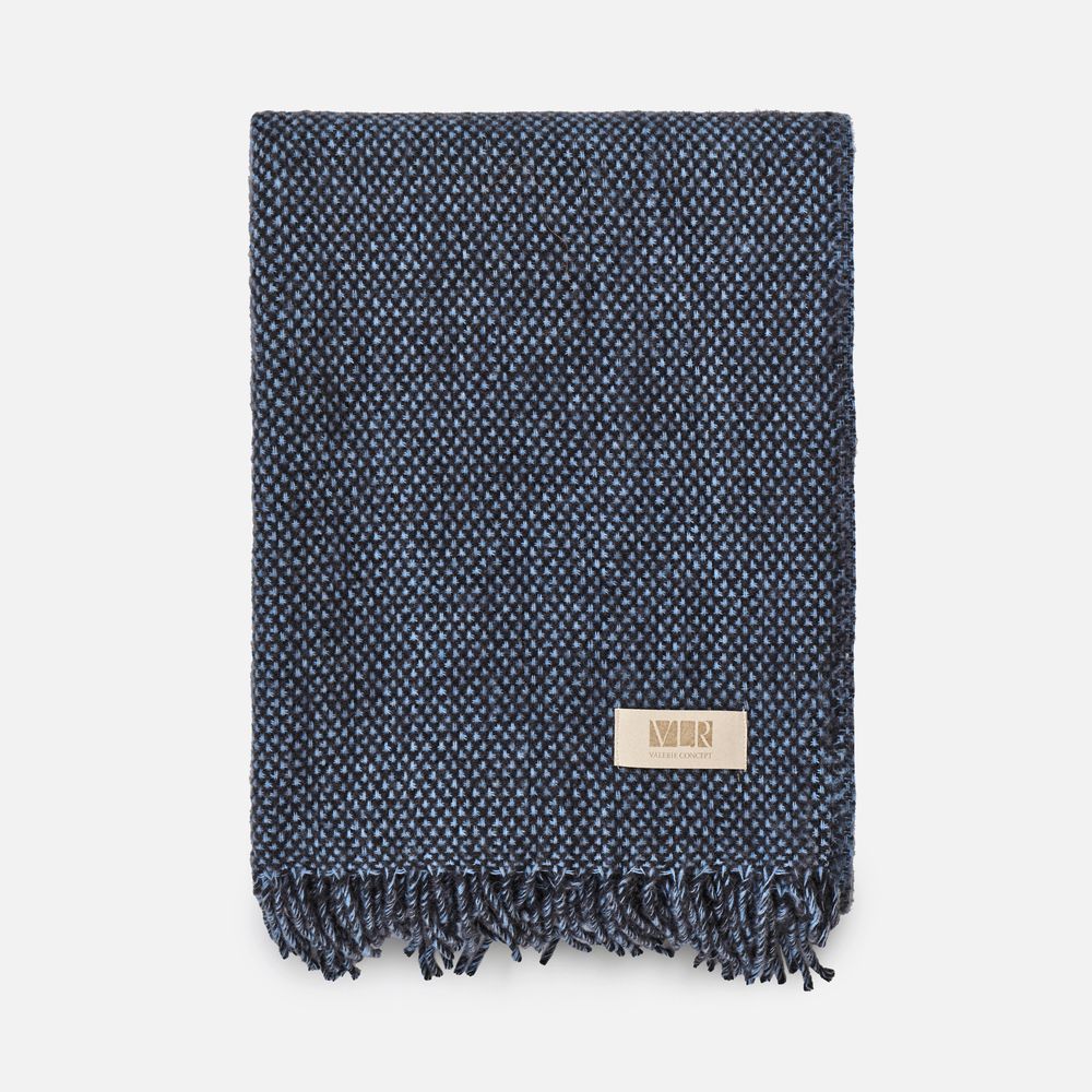 Плед Deepak, синий с логотипом