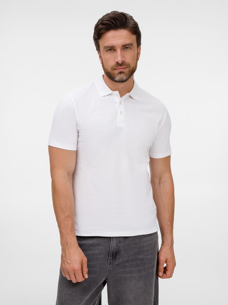 Рубашка поло унисекс Tervise, белая с логотипом