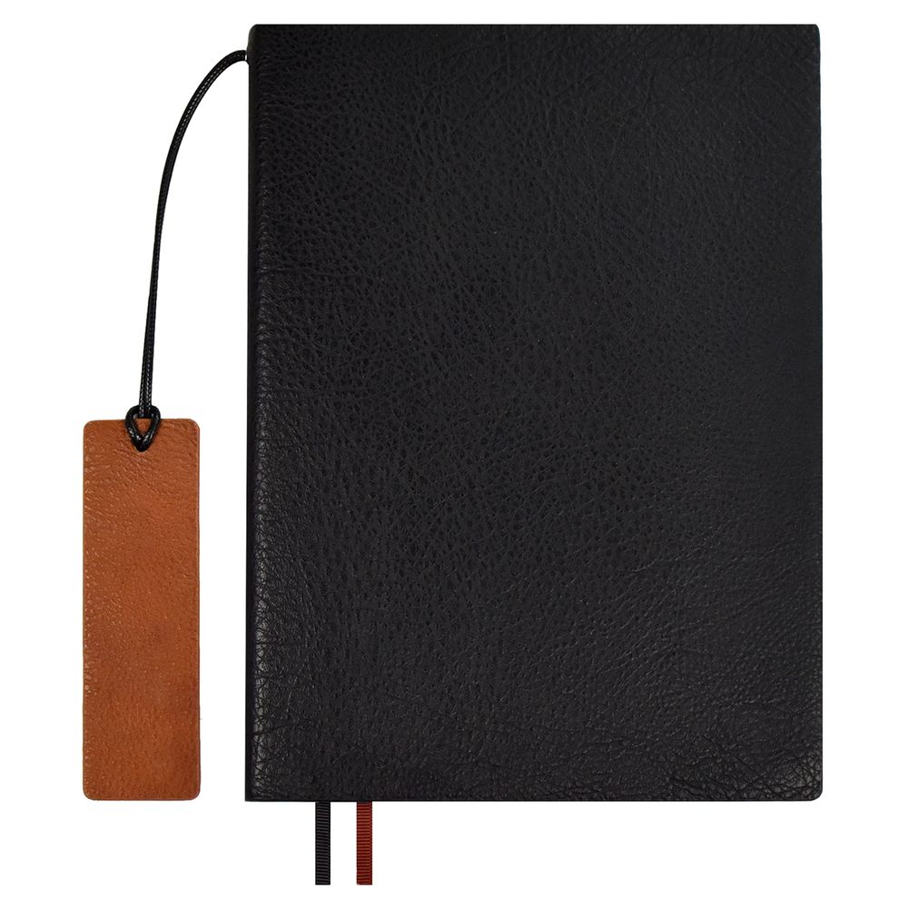 Ежедневник Avila, недатированный, черный с логотипом