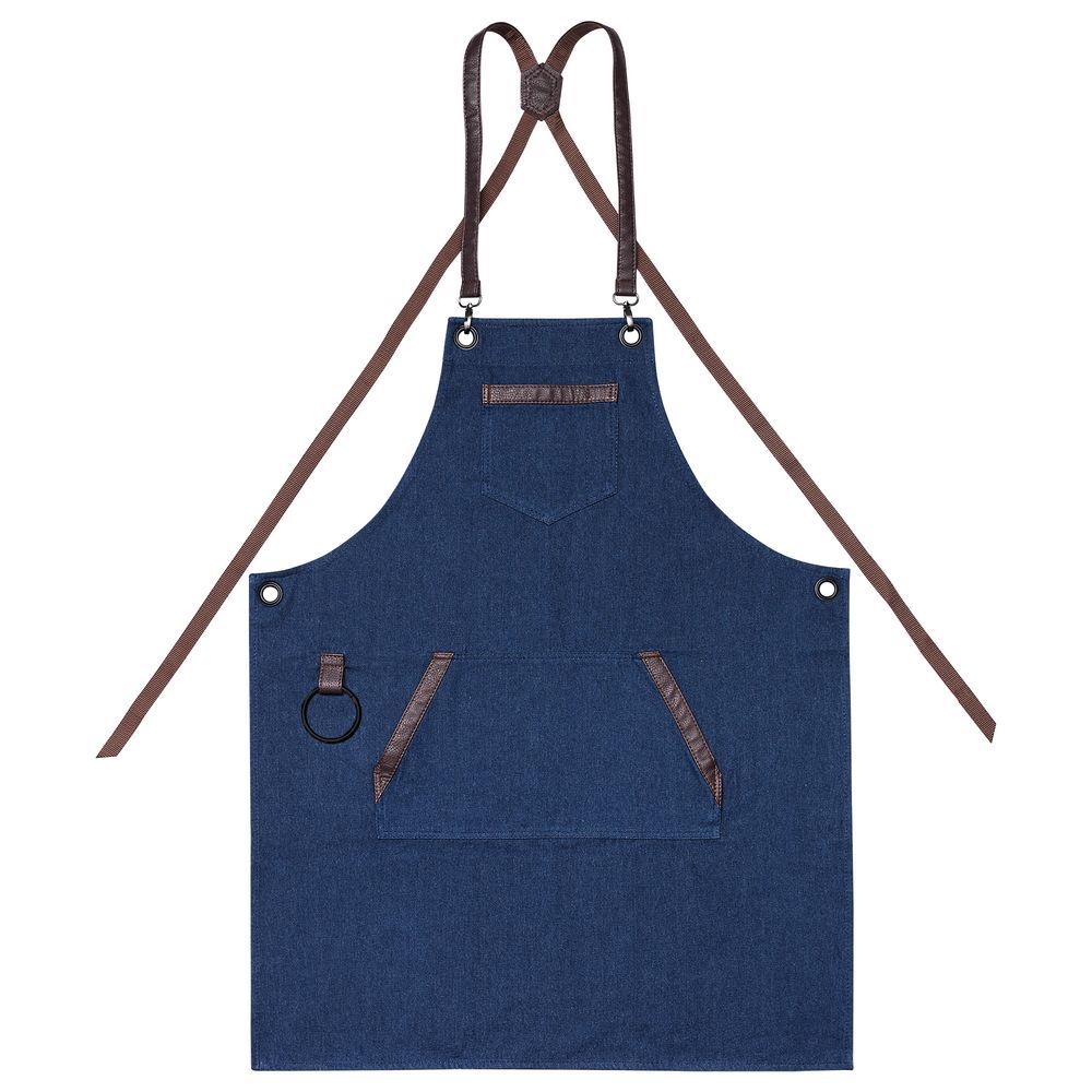 Фартук Craft, ver.2, синий джинс с логотипом