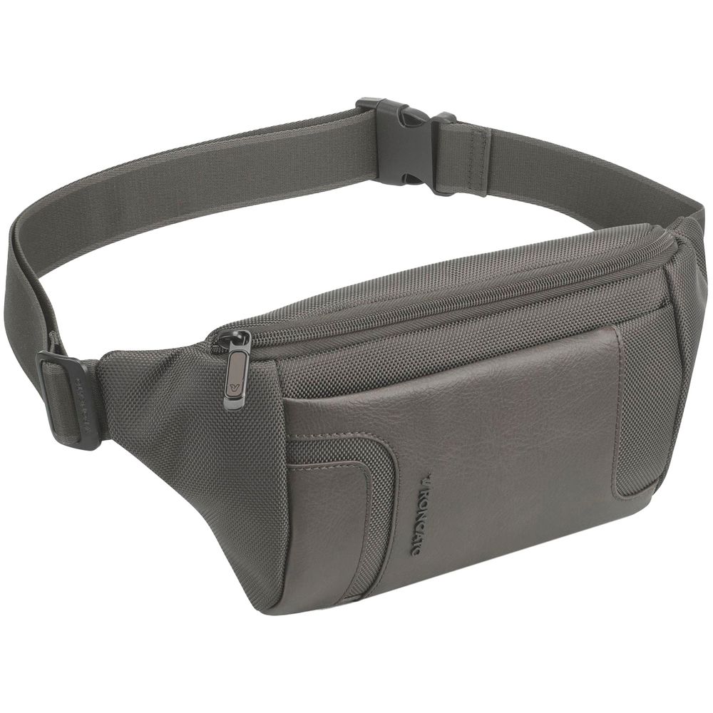 Сумка поясная Panama, серая с логотипом