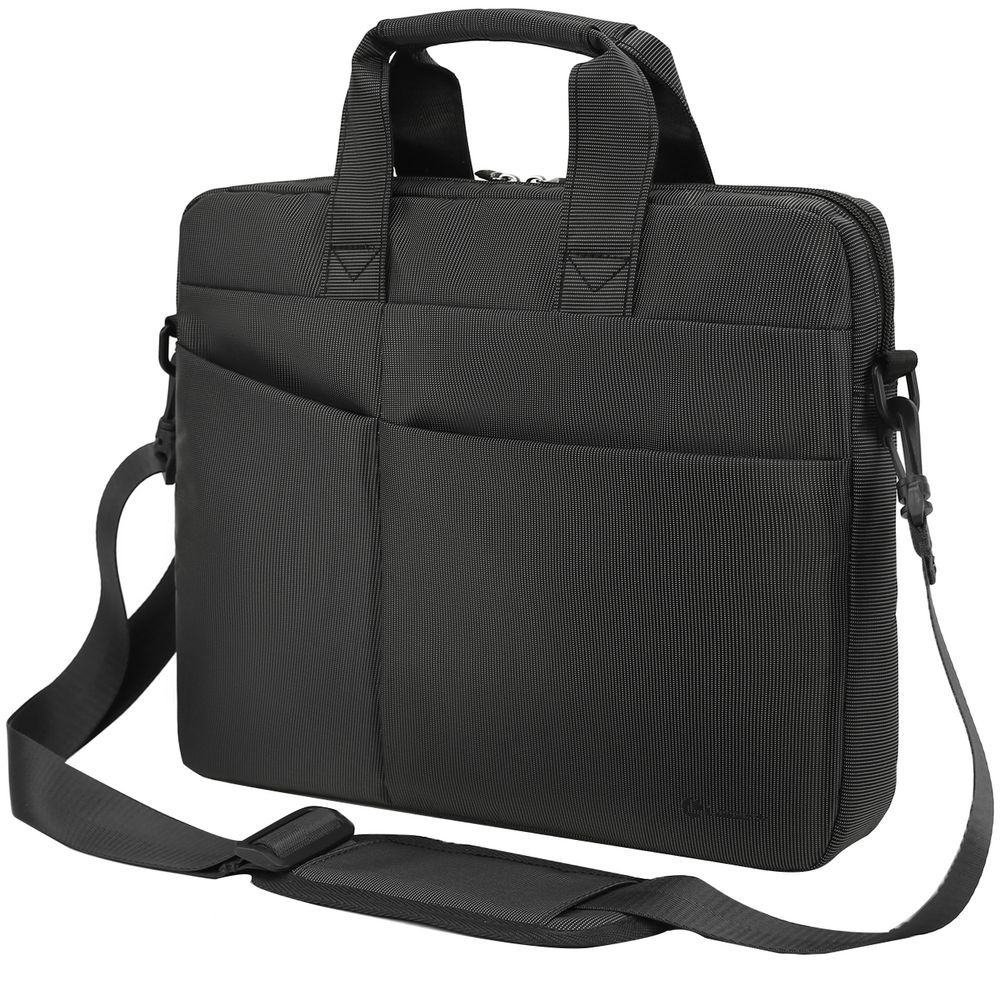 Сумка для ноутбука L245, черная с логотипом