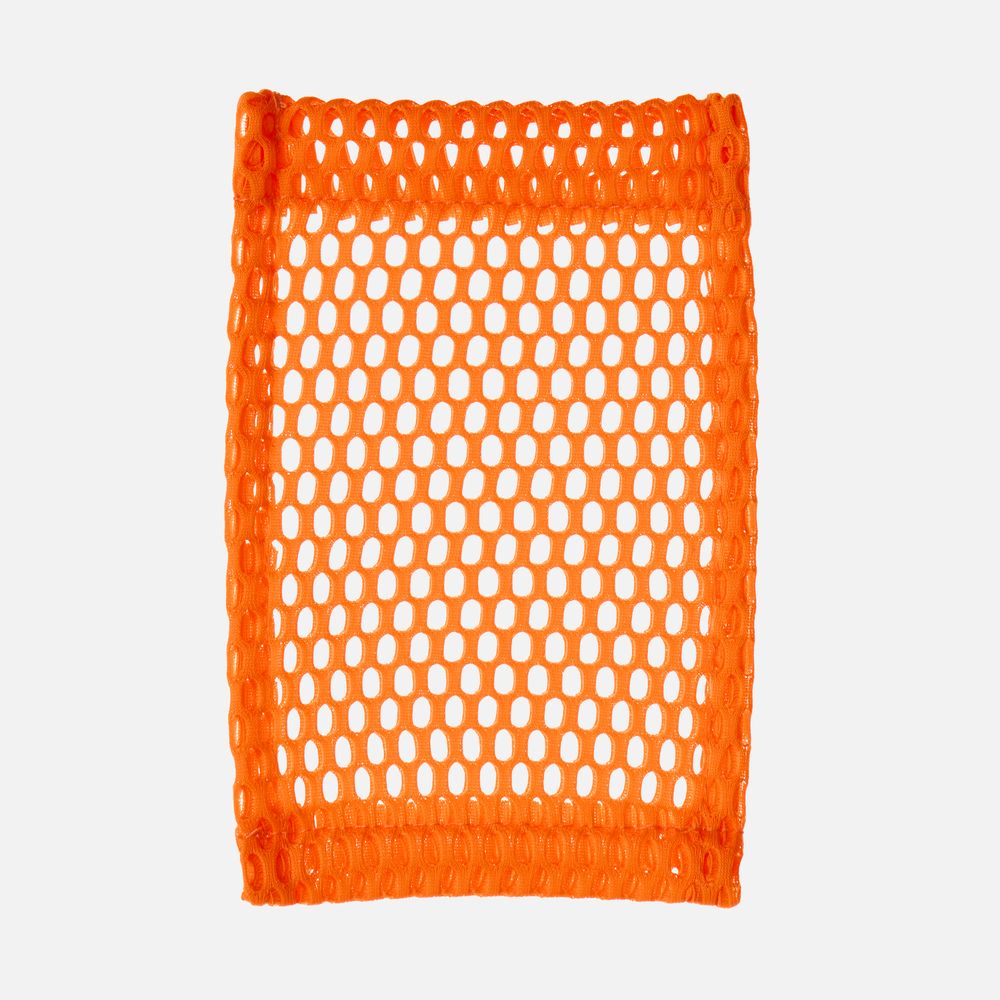 Карман из крупной сетки Pose, оранжевый неон с логотипом