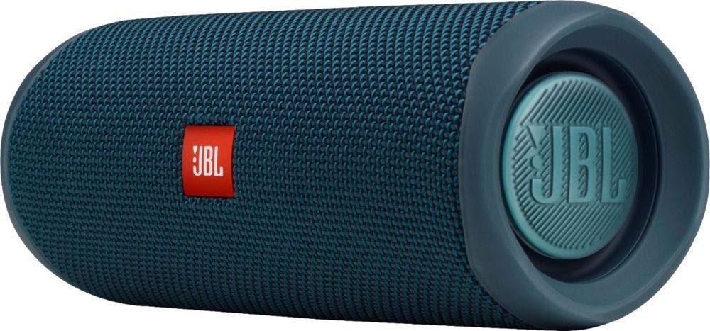 Беспроводная колонка JBL Flip 5, синяя с логотипом