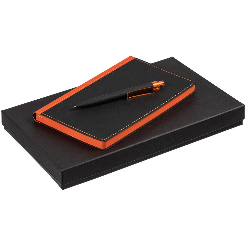 Набор Nice Twice, черный с оранжевым с логотипом