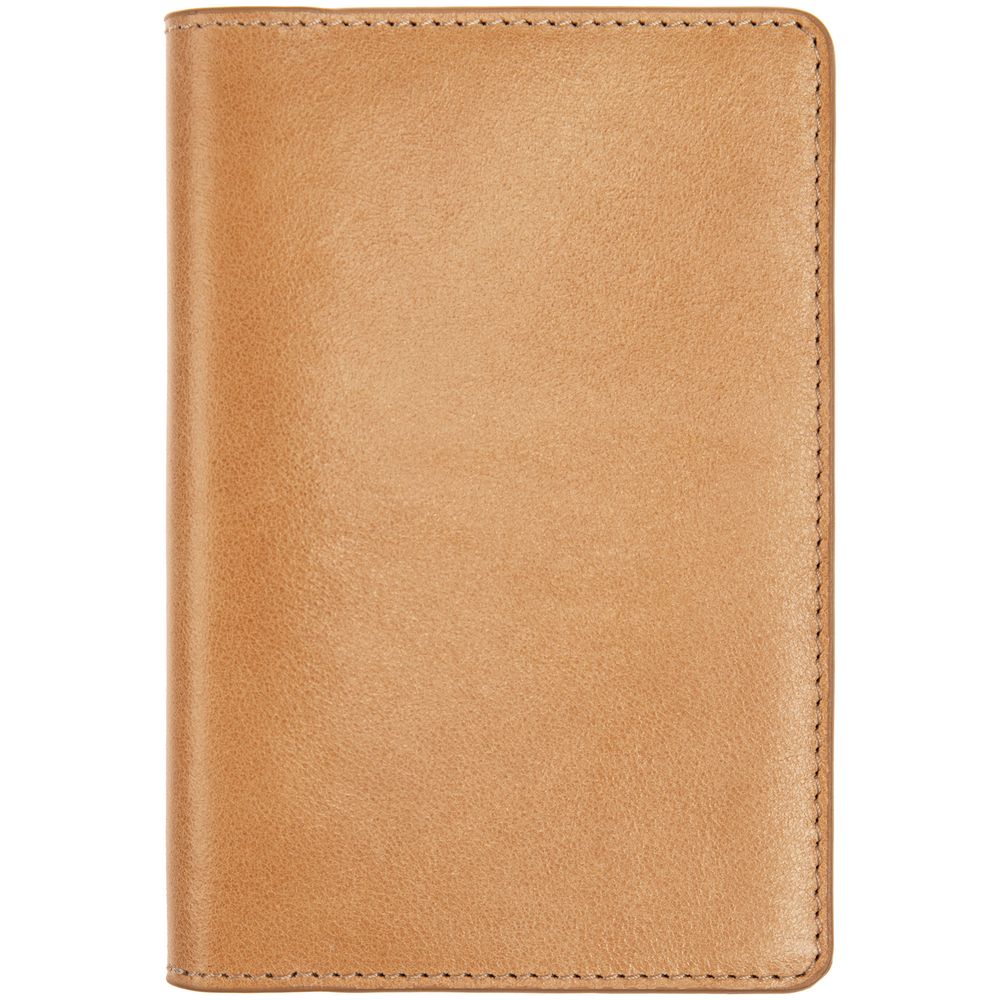 Обложка для паспорта Remini, бежевая с логотипом