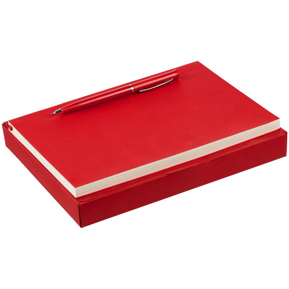 Набор Flat Light, красный с логотипом