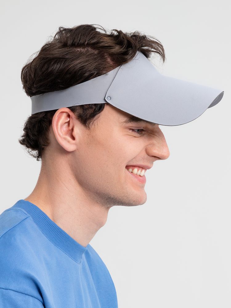 Козырек Begi, серый с логотипом