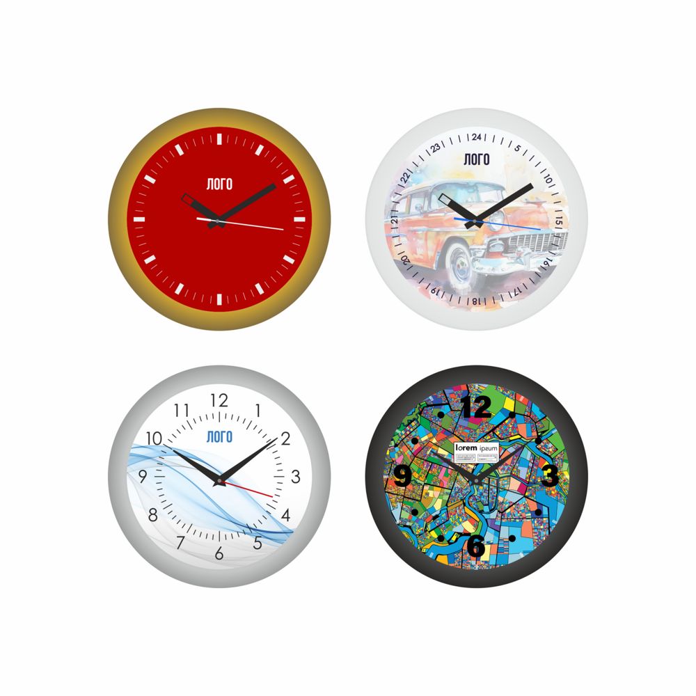 Часы настенные Vesper на заказ с логотипом