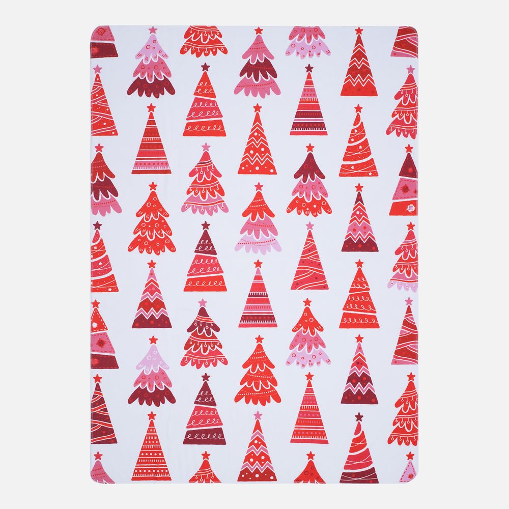 Флисовый плед Imaginario, красный с логотипом