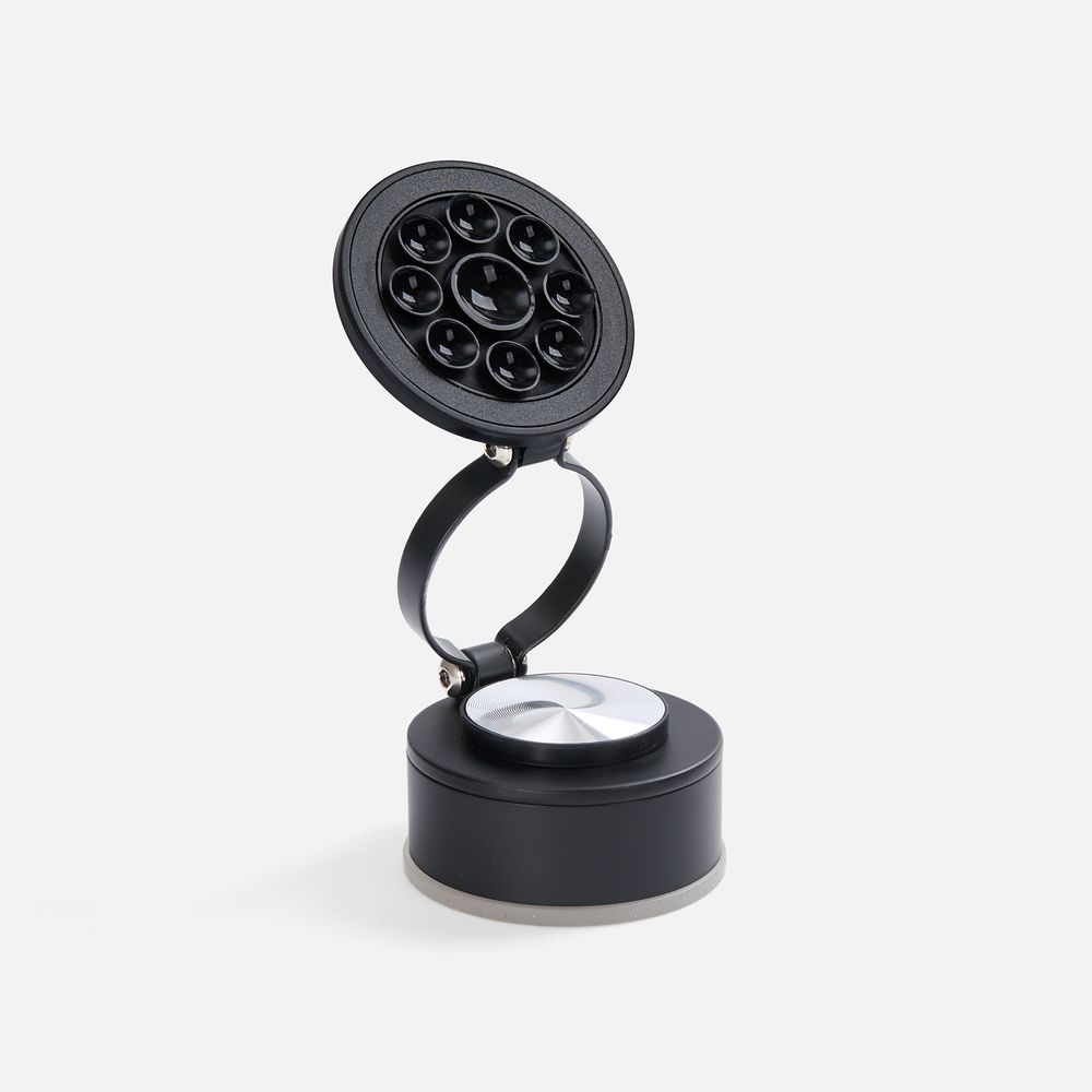 Вакуумный магнитный держатель airFix, черный с серым с логотипом