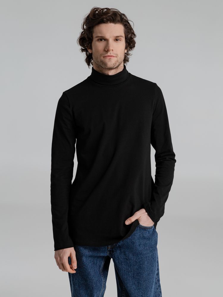 Водолазка Urban, черная с логотипом