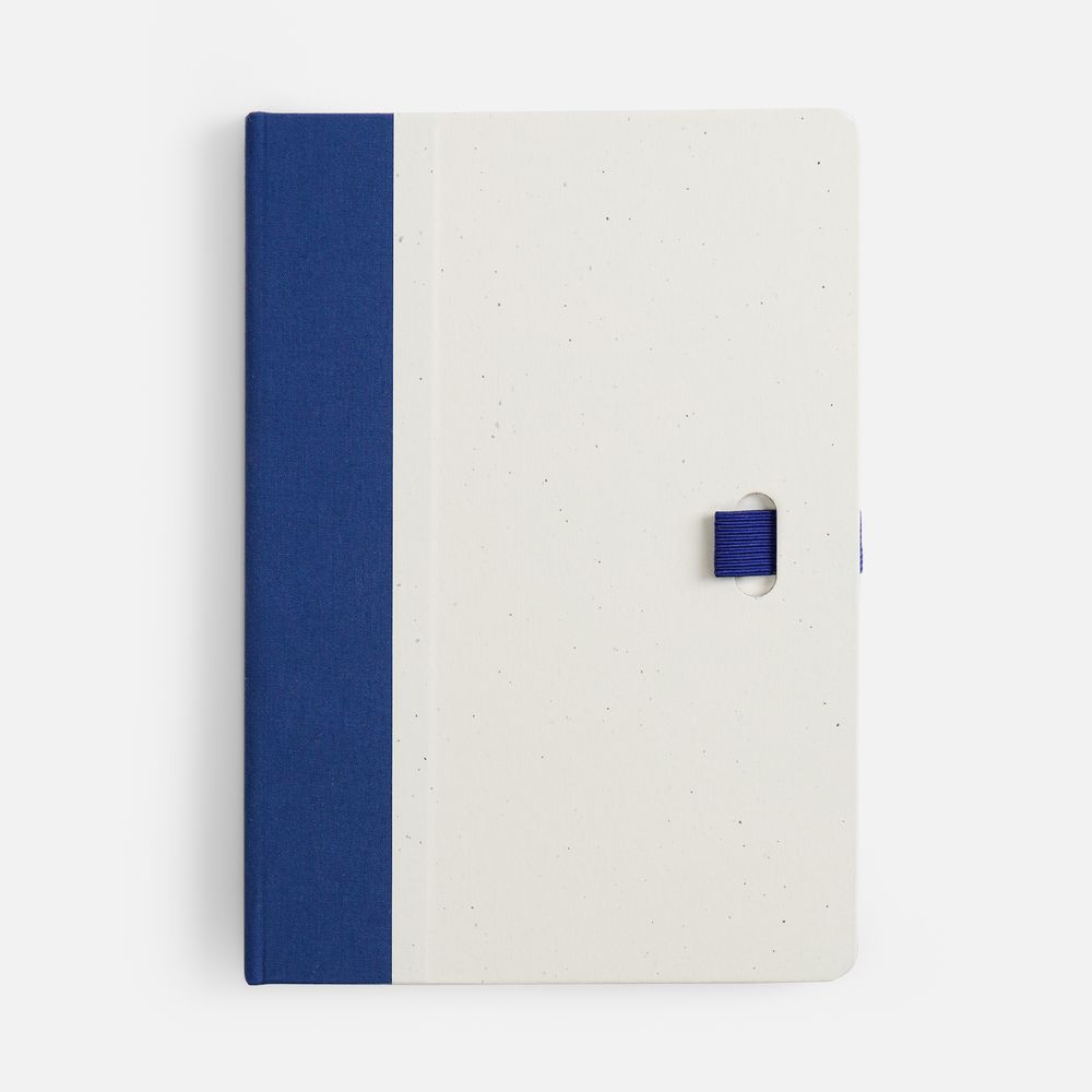 Блокнот MilkMake, синий с логотипом