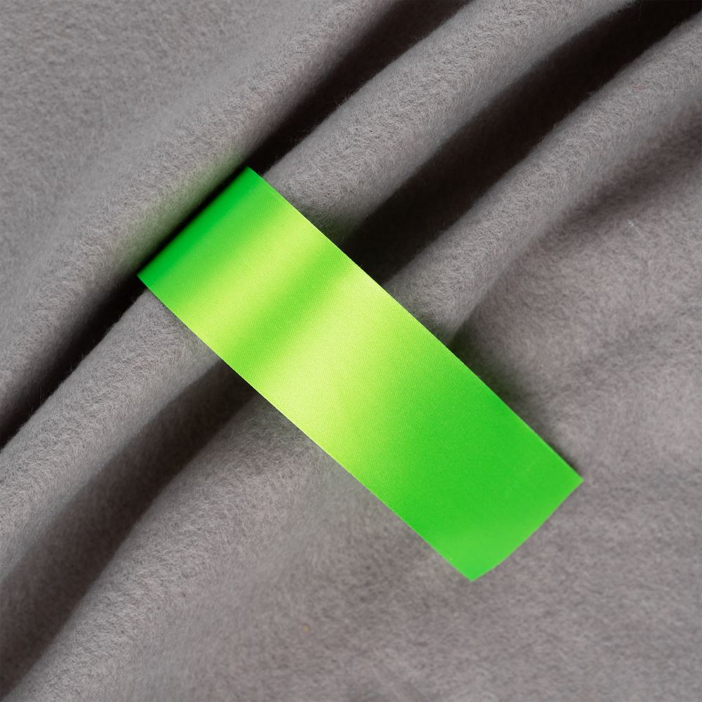 Лента сатиновая Satin 35 L, зеленый неон, 140 см с логотипом