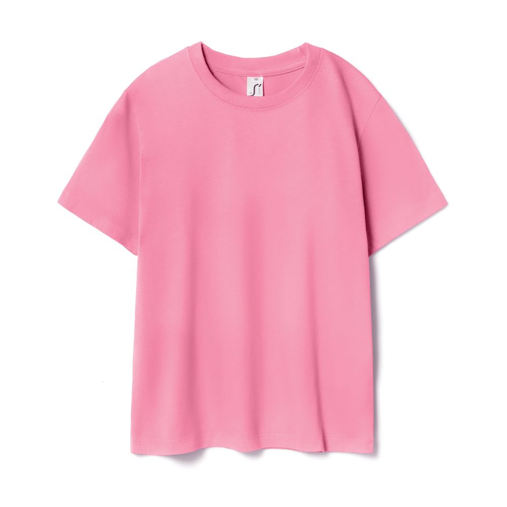 Футболка детская Regent Kids 150, розовая орхидея с логотипом