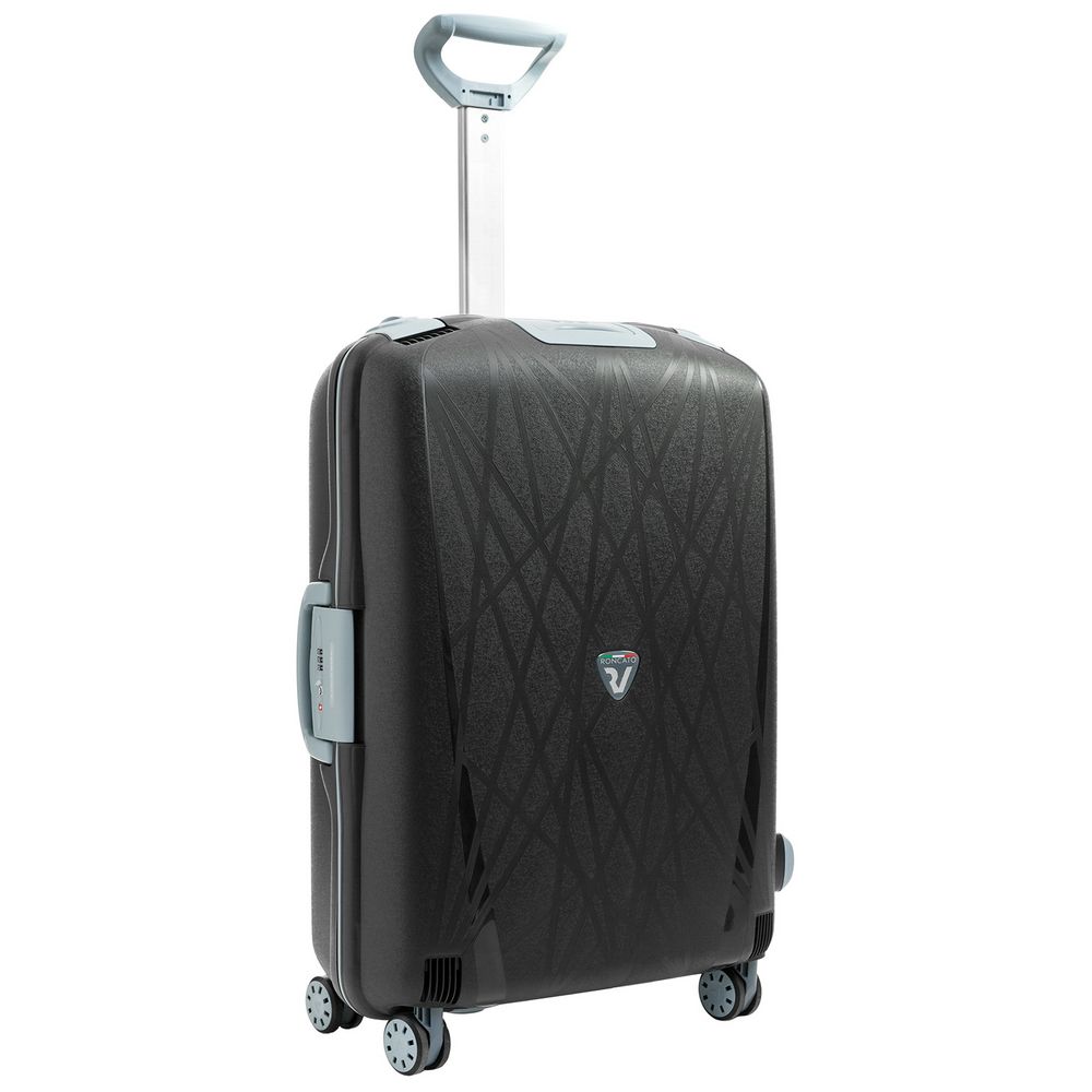 Чемодан Light Ltd Edition M, черный с логотипом