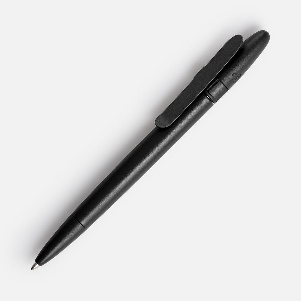 Ручка шариковая Prodir DS5 TSM Metal Clip, черная с логотипом