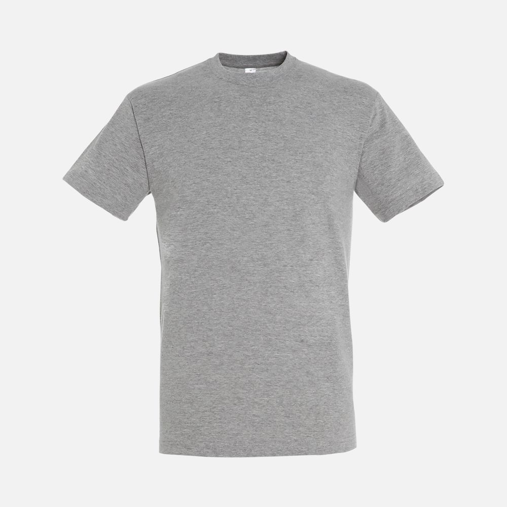 Футболка унисекс Titan, серый меланж с логотипом