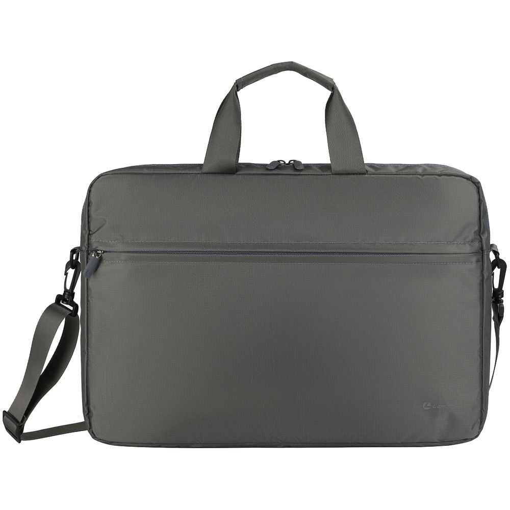 Сумка для ноутбука L217, темно-серая с логотипом