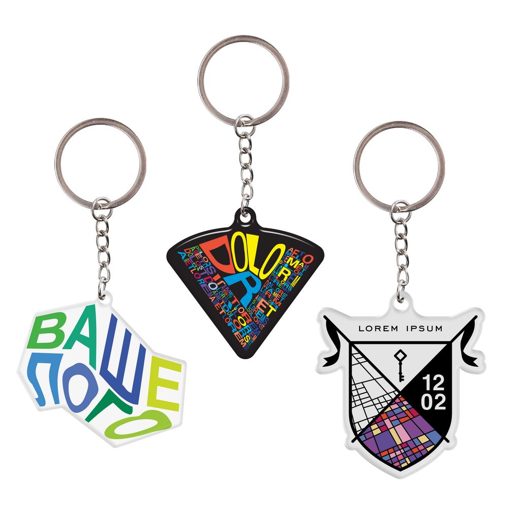 Брелок металлический Chroma на заказ с логотипом